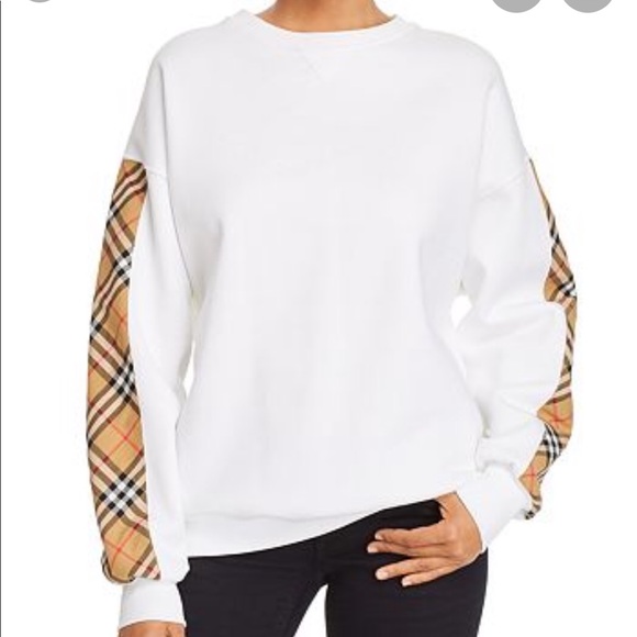 burberry check sweatshirt